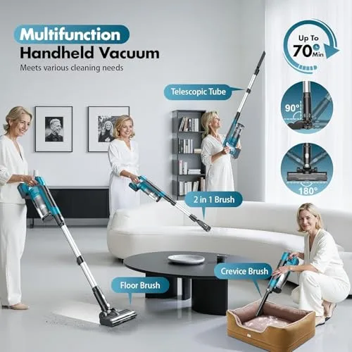 Denqir 700W Cordless Vacuum Cleaner