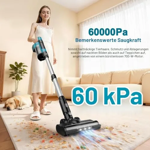 Denqir 700W Akku-Staubsauger