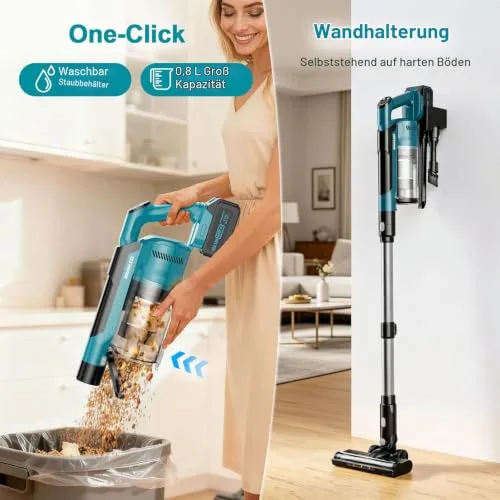 Denqir 700W Akku-Staubsauger